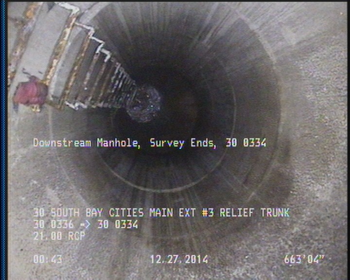 Downstream Manhole, Survey Ends - 30 0334