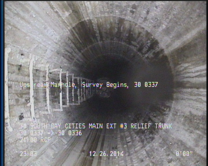 Upstream Manhole, Survey Begins - 30 0337