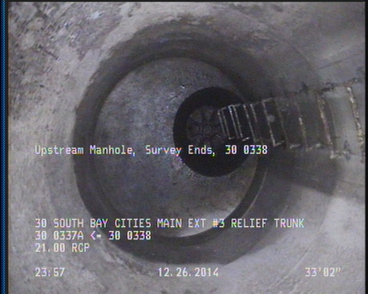 Upstream Manhole, Survey Ends - 30 0338