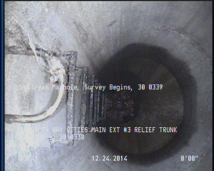 Upstream Manhole, Survey Begins - 30 0339