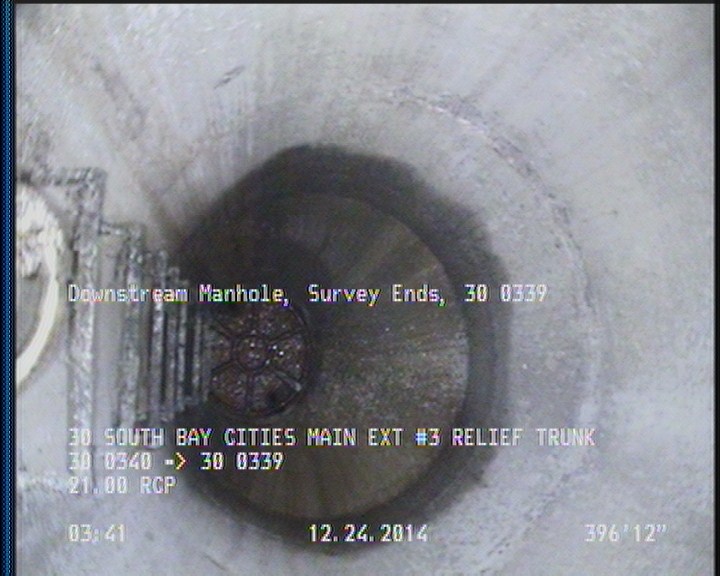 Downstream Manhole, Survey Ends - 30 0339