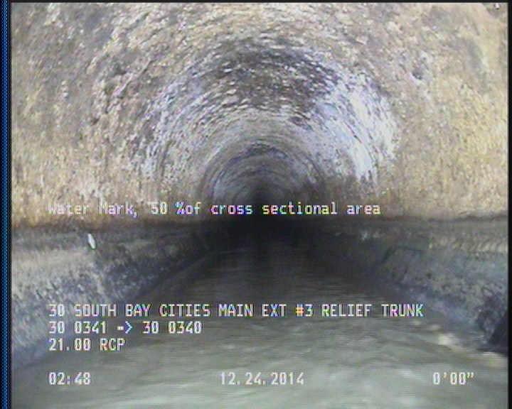 Water Mark, 50 %of cross sectional area