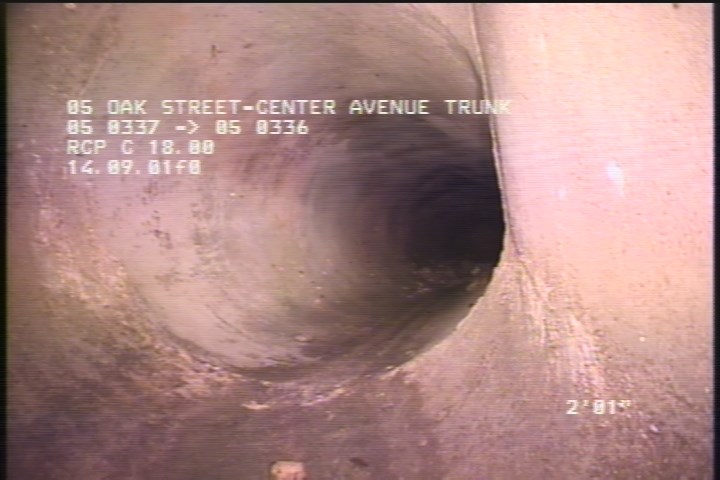 Survey Abandoned - VIEW OF THE NORTH DOWNLEG PORTION OF THE SIPHON