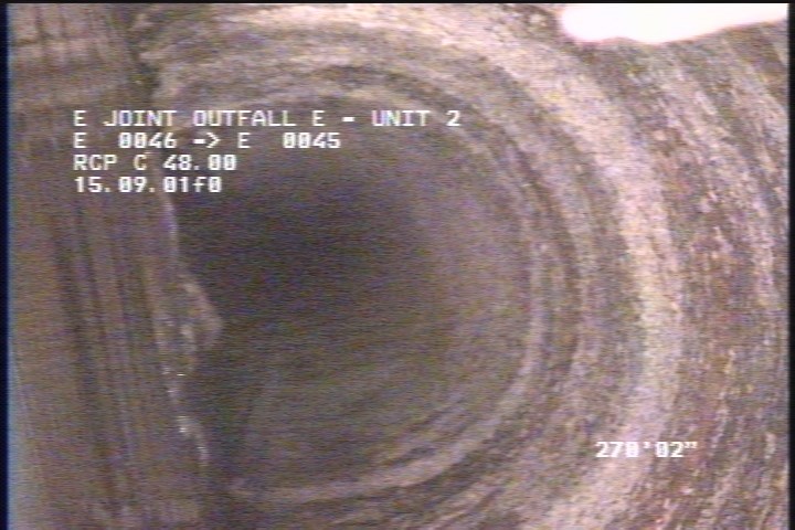 General Observation - MORE DEBRIS DOWNSTREAM OF MH E 45