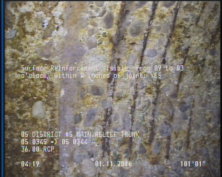 Surface Reinforcement Visible, from 09 to 03 o'clock, within 8 inches of joint: YES, Start