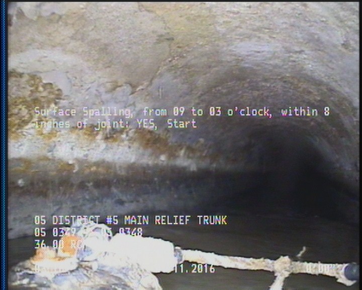 Surface Spalling, from 09 to 03 o'clock, within 8 inches of joint: YES, Start