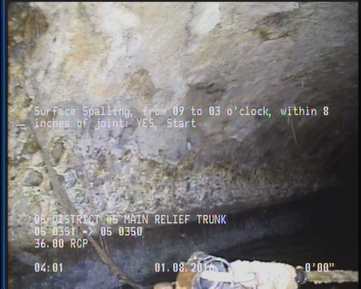 Surface Spalling, from 09 to 03 o'clock, within 8 inches of joint: YES, Start