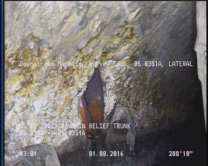 Downstream Manhole, Survey Ends - 05 0351A, LATERAL