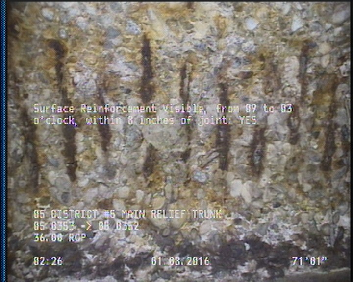 Surface Reinforcement Visible, from 09 to 03 o'clock, within 8 inches of joint: YES, Start