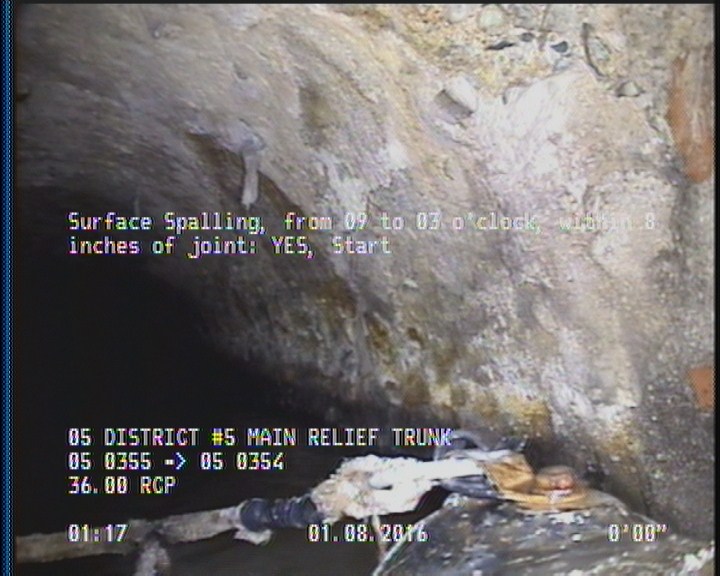Surface Spalling, from 09 to 03 o'clock, within 8 inches of joint: YES, Start