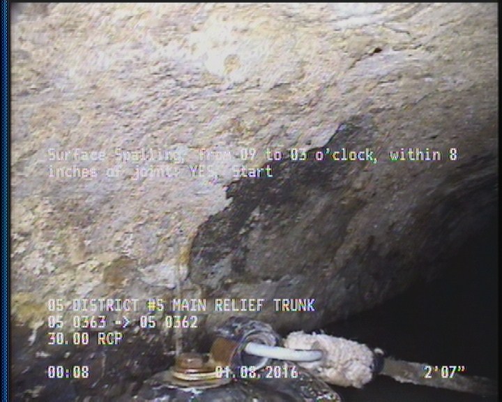 Surface Spalling, from 09 to 03 o'clock, within 8 inches of joint: YES, Start