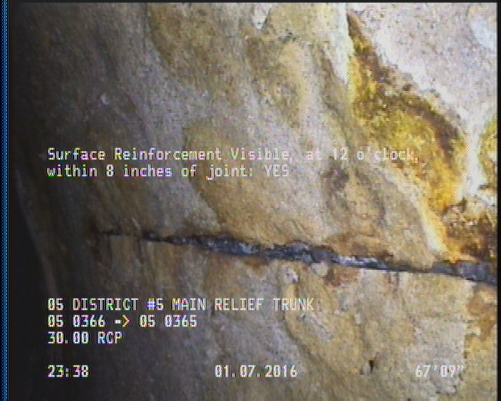 Surface Reinforcement Visible, at 12 o'clock, within 8 inches of joint: YES