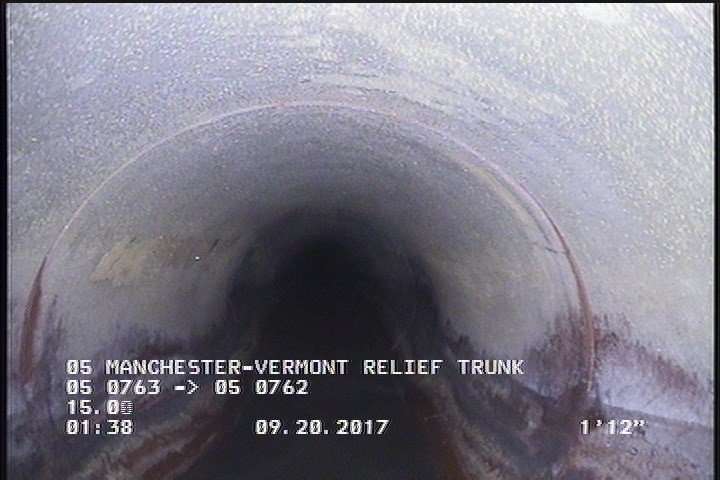 Deposits Attached Encrustation, 5 %of cross sectional area, from 08 to 04 o'clock, , within 8 inches of joint: YES, Start
