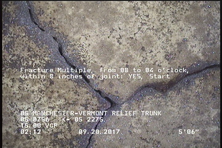 Fracture Multiple, from 08 to 04 o'clock, within 8 inches of joint: YES, Start