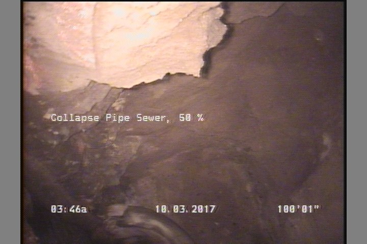 Collapse Pipe Sewer, 50 %