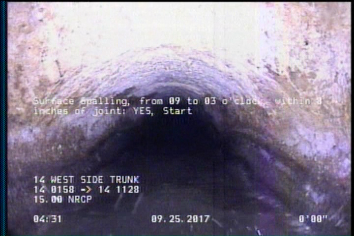 Surface Spalling, from 09 to 03 o'clock, within 8 inches of joint: YES, Start