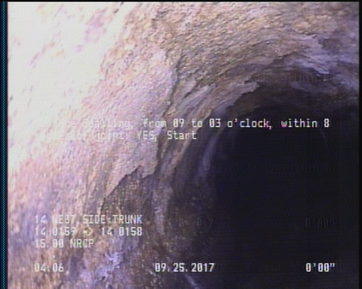 Surface Spalling, from 09 to 03 o'clock, within 8 inches of joint: YES, Start