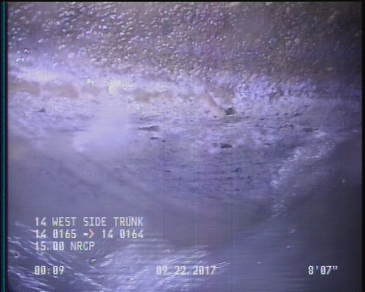 Deposits Attached Grease, 5 %of cross sectional area, from 03 to 09 o'clock, , within 8 inches of joint: YES, Start