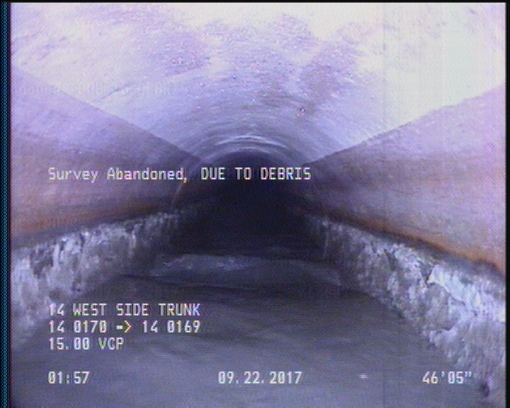 Survey Abandoned - DUE TO DEBRIS
