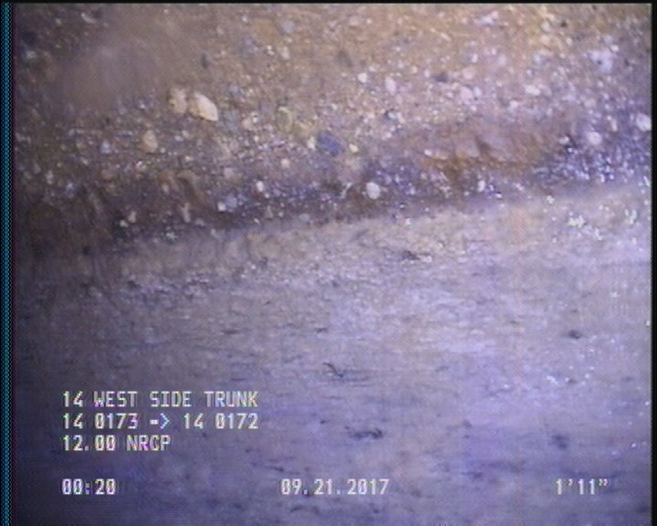 Deposits Attached Grease, 5 %of cross sectional area, from 03 to 09 o'clock, , within 8 inches of joint: YES, Start