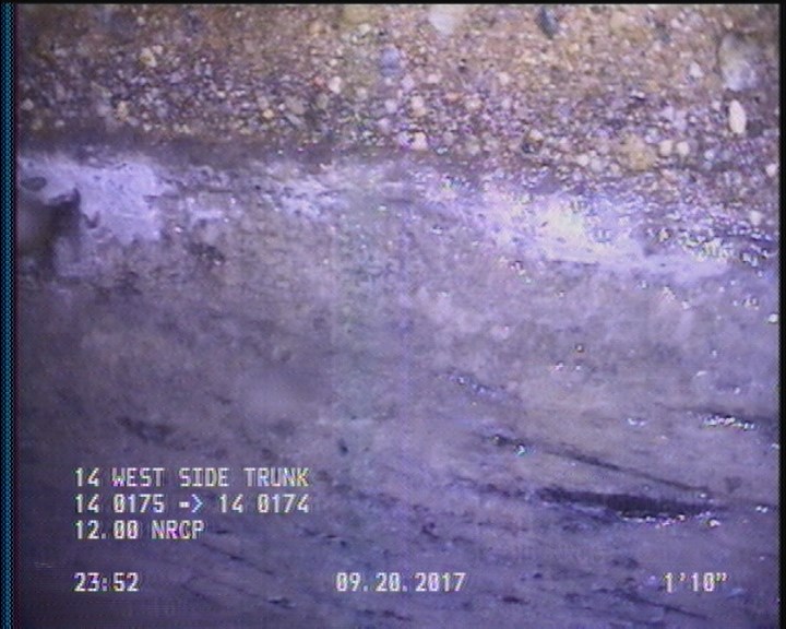 Deposits Attached Grease, 5 %of cross sectional area, from 03 to 09 o'clock, , within 8 inches of joint: YES, Start