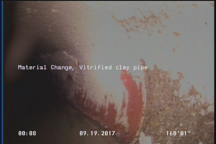 Material Change, Vitrified clay pipe