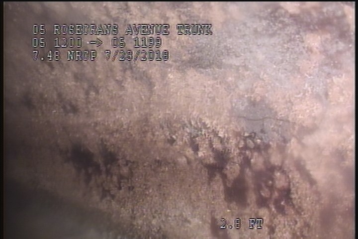 Surface Other, from 08 to 04 o'clock, within 8 inches of joint: YES, Start - 70% LINER