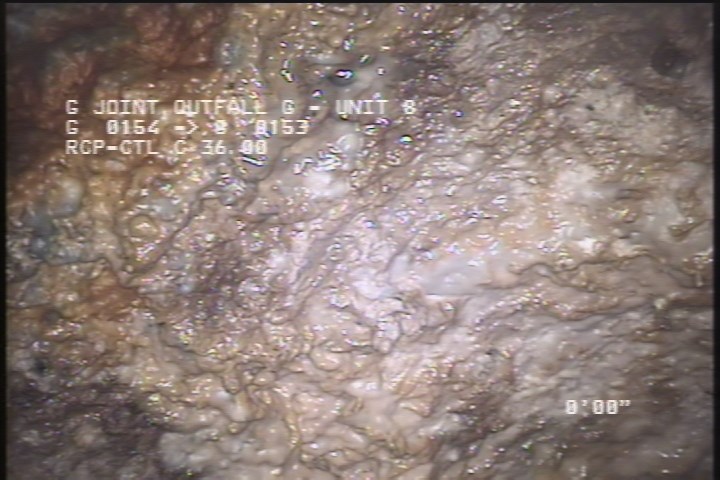 Deposits Attached Grease, 2 %of cross sectional area, from 09 to 03 o'clock, , within 8 inches of joint: YES, Start