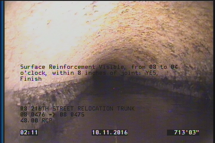 Surface Reinforcement Visible, from 08 to 04 o'clock, within 8 inches of joint: YES, Finish