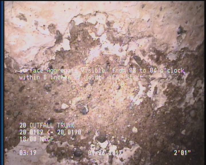 Surface Aggregate Visible, from 08 to 04 o'clock, within 8 inches of joint: YES, Start