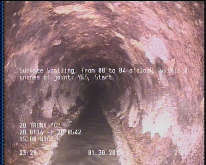 Surface Spalling, from 08 to 04 o'clock, within 8 inches of joint: YES, Start