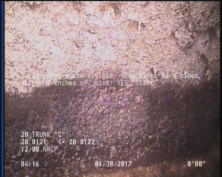 Surface Aggregate Visible, from 08 to 04 o'clock, within 8 inches of joint: YES, Start