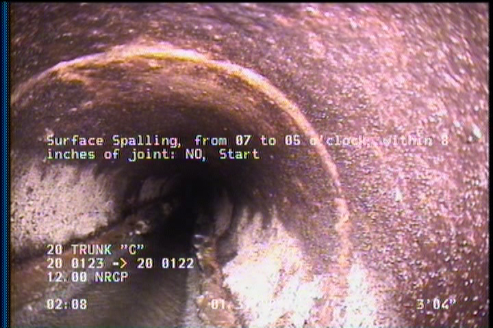 Surface Spalling, from 07 to 05 o'clock, within 8 inches of joint: NO, Start