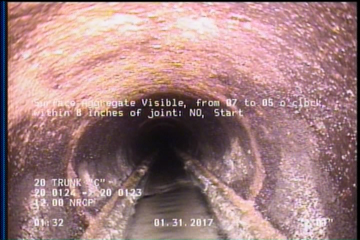 Surface Aggregate Visible, from 07 to 05 o'clock, within 8 inches of joint: NO, Start