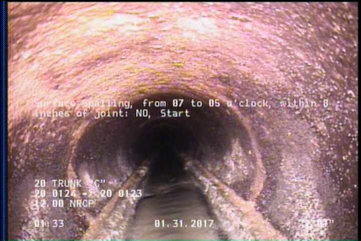 Surface Spalling, from 07 to 05 o'clock, within 8 inches of joint: NO, Start