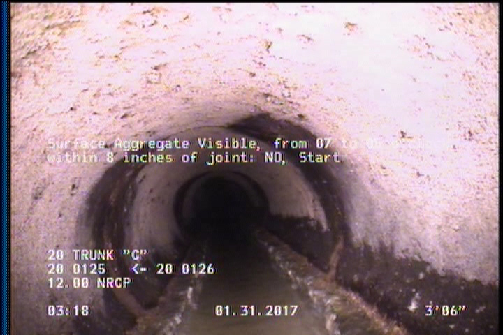 Surface Aggregate Visible, from 07 to 05 o'clock, within 8 inches of joint: NO, Start
