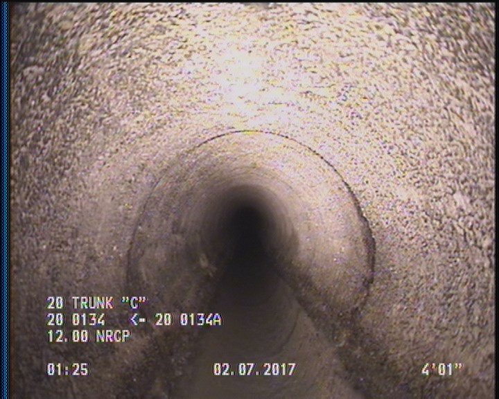 Deposits Attached Grease, 5 %of cross sectional area, from 05 to 07 o'clock, , within 8 inches of joint: YES, Start