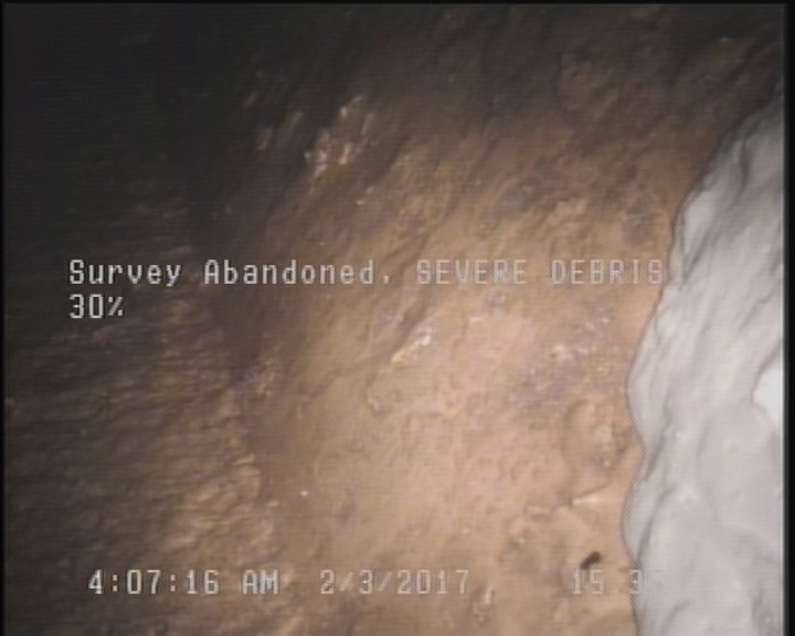 Survey Abandoned - SEVERE DEBRIS 30%
