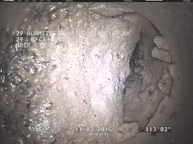 Tap Factory Made, at 10 o'clock, -, within 8 inches of joint: YES, 4" - OPEN WITH 95% BLOCKAGE