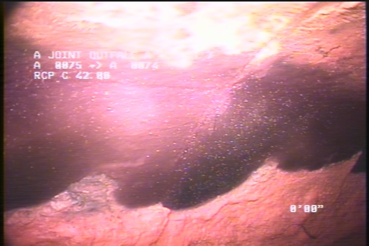 Upstream Manhole, Survey Begins - 7:40AM-MH DOES NOT EXIST