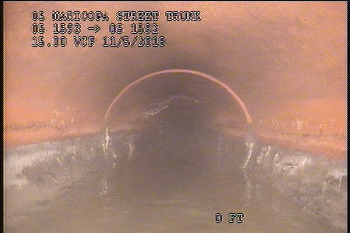 Deposits Attached Grease, 5 %of cross sectional area, from 03 to 09 o'clock, , within 8 inches of joint: YES, Start