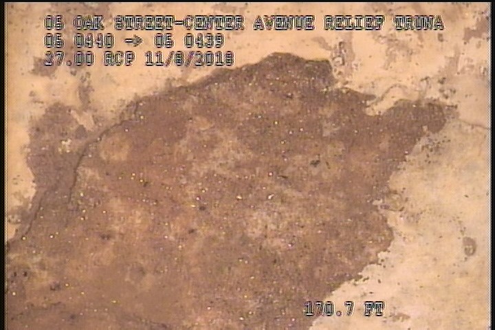 Surface Spalling, from 02 to 03 o'clock, within 8 inches of joint: NO - FLAKING CONCRETE