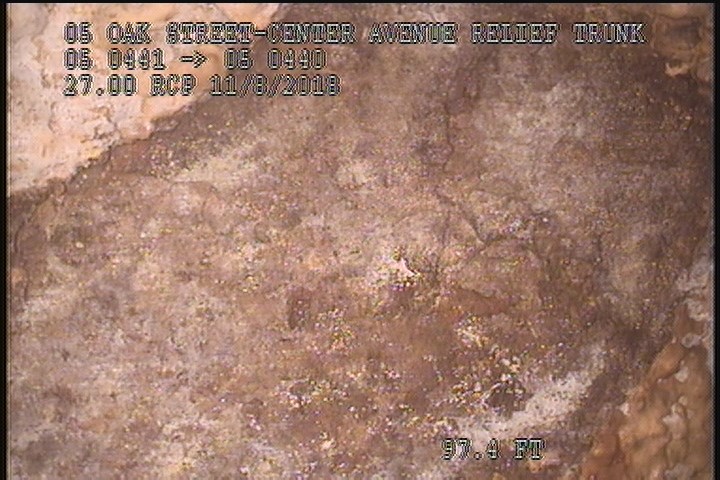 Surface Spalling, from 10 to 11 o'clock, within 8 inches of joint: NO - FLAKING CONCRETE