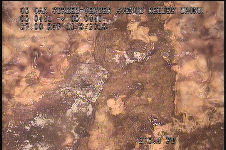 Surface Spalling, from 11 to 01 o'clock, within 8 inches of joint: NO - FLAKING CONCRETE