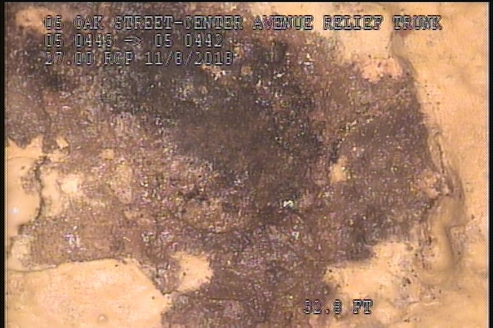 Surface Spalling, from 02 to 03 o'clock, within 8 inches of joint: NO - FLAKING CONCRETE