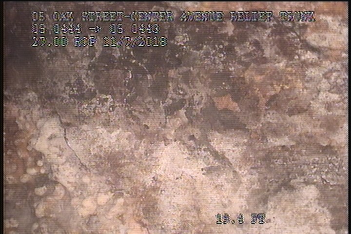 Surface Spalling, from 09 to 03 o'clock, within 8 inches of joint: YES, Start - FLAKING CONCRETE UNDER MAG COAT