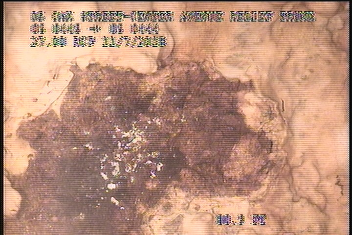 Surface Spalling, from 12 to 01 o'clock, within 8 inches of joint: NO - FLAKING CONCRETE UNDER MAG COAT