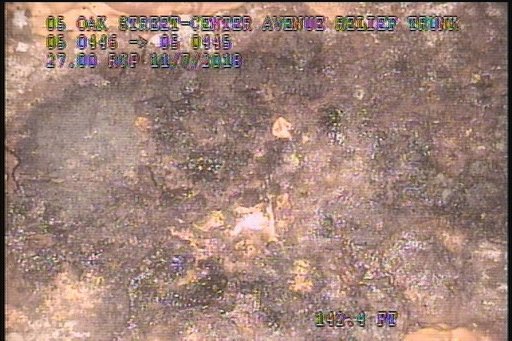 Surface Spalling, from 11 to 01 o'clock, within 8 inches of joint: NO - FLAKING CONCRETE