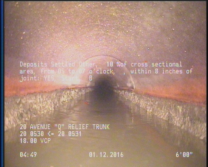 Deposits Settled Other, 10 %of cross sectional area, from 05 to 07 o'clock, , within 8 inches of joint: YES, Start - B