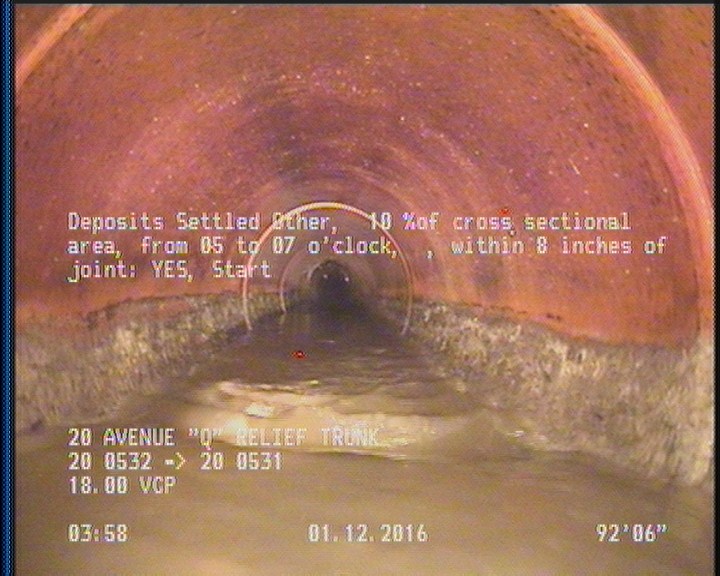 Deposits Settled Other, 10 %of cross sectional area, from 05 to 07 o'clock, , within 8 inches of joint: YES, Start